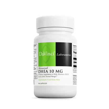 DAVINCI Labs Micronized DHEA 10mg - Supports Healthy Aging, Hormone Balance, Brain Health & Thyroid Function - Vegetarian, Gluten-Free - 90 Capsules