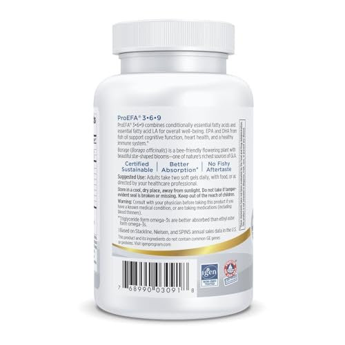 Nordic Naturals ProEFA 3-6-9, Lemon Flavor - 90 Soft Gels - 565 mg Omega-3 - EPA & DHA with Added GLA - Healthy Skin, Cognition, & Positive Mood - Non-GMO - 45 Servings - görsel 5