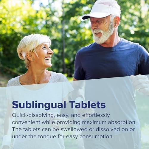 Superior Source No Shot Vitamin B12 Methylcobalamin 2,500 mcg, Quick Dissolve MicroLingual Tablets, 90 Count, Active Form of B12, Supports Energy Production, Nervous System Support, Non-GMO - görsel 14