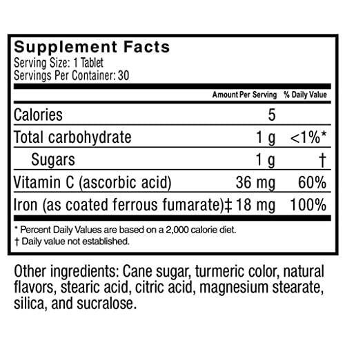 Celebrate Vitamins Iron Supplement with 60mg Iron & Vitamin C – Berry Chewables for Bariatric Patients, Gastric Bypass & Sleeve Gastrectomy Support – 30 Tablets for Post-Surgery Health Maintenance - görsel 7