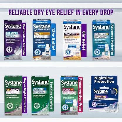Systane Balance Lubricant Eye Drops, 10 mL – Dry Eye Relief