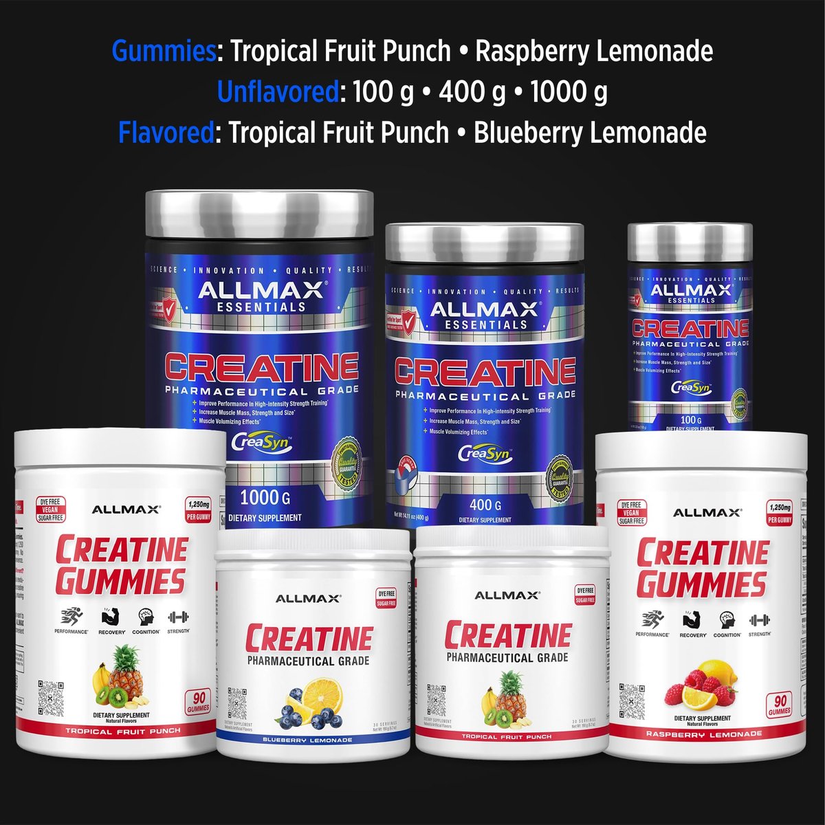 ALLMAX Nutrition Creatine Monohydrate – Pure Micronized Creatine Monohydrate: Each serving delivers 5g of 100% – Image 11