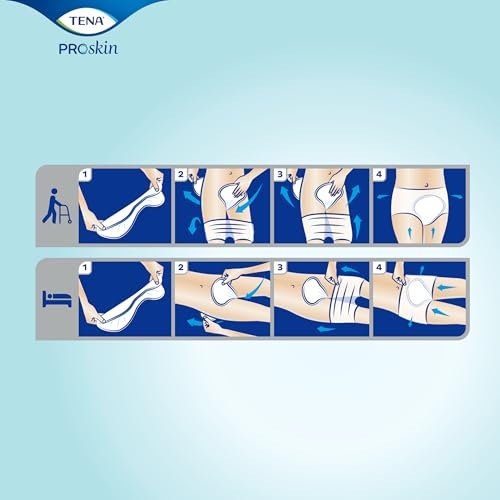 TENA ProSkin Night Super Absorbent Pads, Heavy Absorbency, Unisex, 24 Count - görsel 16
