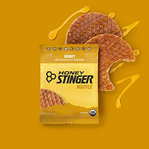 Honey Stinger Organic Energy Waffle Variety Pack of 18 - Honey & Vanilla Stroopwafels for Endurance & Performance - görsel 3