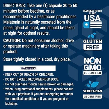 Life Extension Melatonin, 500 mcg – Gently Promotes Sleep, Low Dose, Value Size – Non-GMO, Gluten-Free, Vegetarian – 200 Capsules