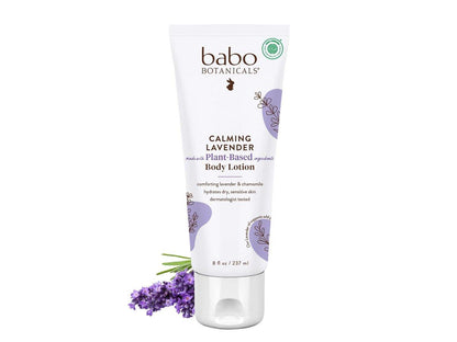 Babo Botanicals Calming Lavender 2-in-1 Bubble Bath & Wash - Relaxing Chamomile & Lavender - EWG Verified - Vegan - For All Ages - Scented with Lavender Essential Oil