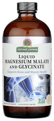 Nature's Answer Liquid Magnesium Malate and Glycinate | Supports Healthy Bone & Muscle Function | Promotes Healthy Cardiovascular Function | Gluten-Free & Vegan 16oz - görsel 3