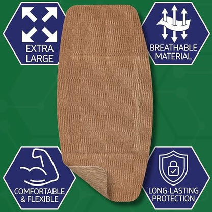 Curad Flex-Fabric Adhesive Bandages with – Size: 2 inches x 4 inches – Image 7