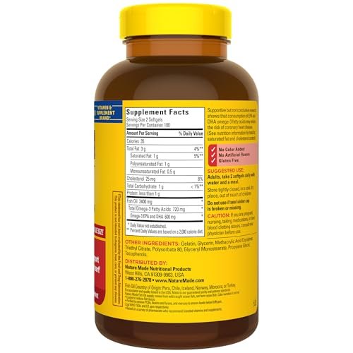 Nature Made Burp Less Fish Oil Omega 3 – Heart Health Support: Omega-3 fatty acids help maintain healthy – Image 13