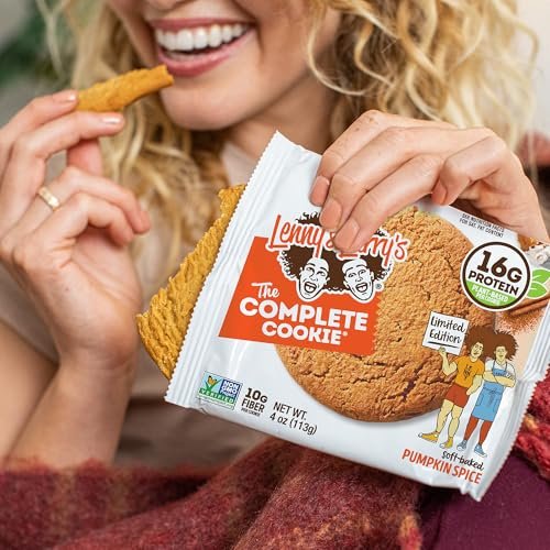Lenny & Larry's Protein Cookie, Pumpkin – Dietary: Vegan, Non-GMO, High Fiber – Image 14