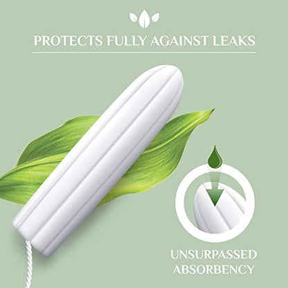Organyc 100% Certified Organic Cotton Tampons, No Applicator, Super, 16 Count