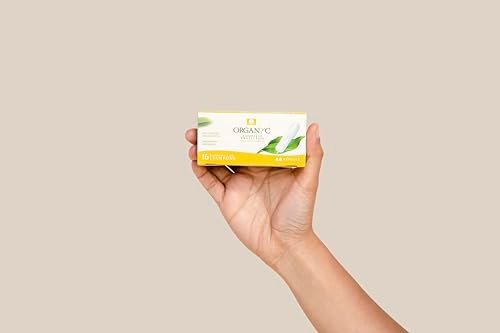 Organyc - 100% Certified Organic Cotton Tampons - No Applicator, Free from Chlorine, Perfumes, Rayon, and Chemicals - Normal, Regular, 16 Count (Pack of 1) (R00992) - görsel 4
