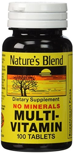 Nature's Blend Multi-Vitamin No Minerals 100 Tabs - görsel 1