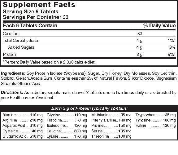 Nature's Blend Protein Tablets Honey Flavor 200 Tablets - görsel 1