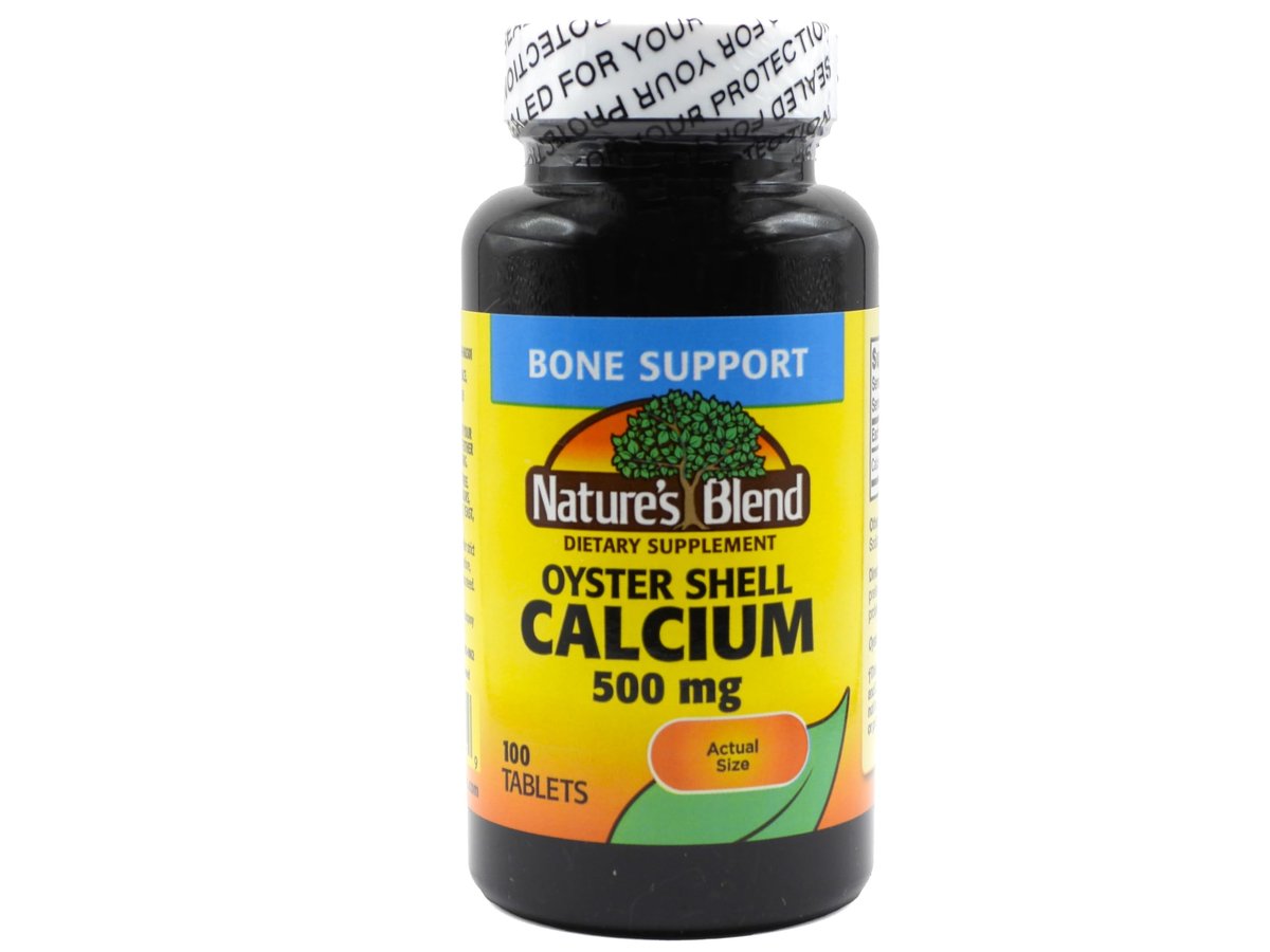 Nature's Blend Oyster Shell Calcium 500 mg 100 Tabs (1683) - görsel 4