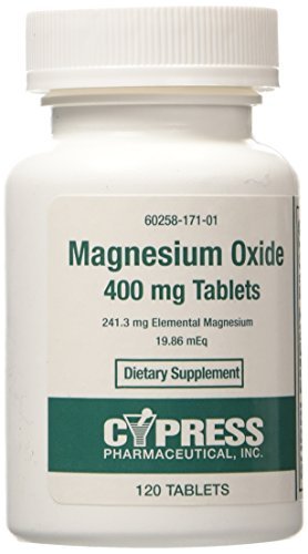 Cypress Magnesium Oxide 400 Mg Tablet 120 – High Potency: Each tablet delivers 400 mg of magnesium oxide, one of – Image 1
