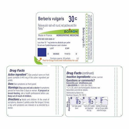 BOIRON Vulgaris 30C Multi Dose Tube Berberis, 1 Count (Pack of 1)