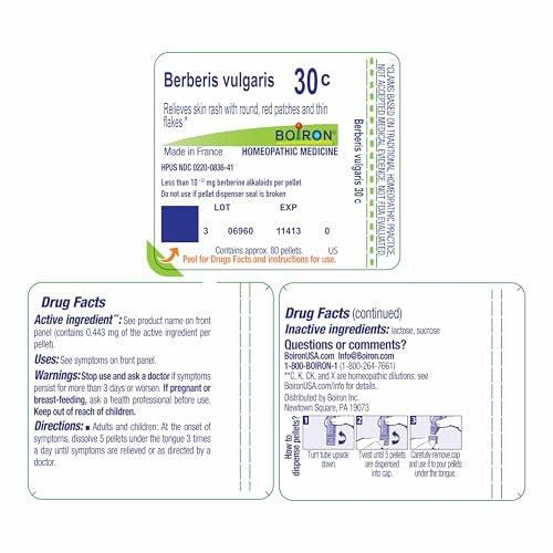 BOIRON Vulgaris 30C Multi Dose Tube Berberis, 1 Count (Pack of 1) - görsel 18