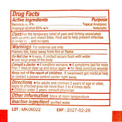 First Aid Only Sting Relief Pads (Box of 10)