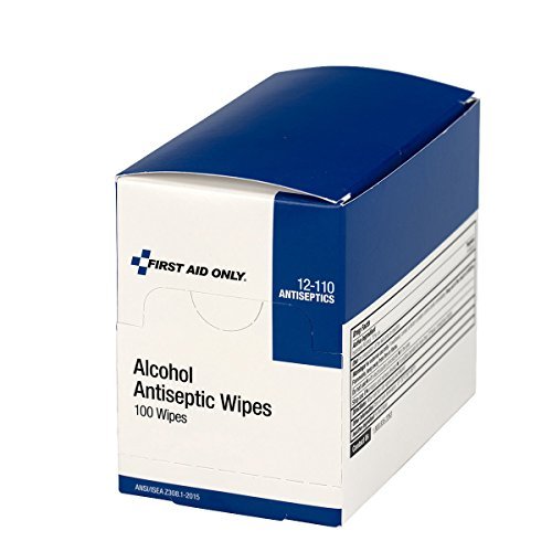 First Aid Only 12-110 Alcohol Wipes, Individually Wrapped, 100 Per Box - görsel 12