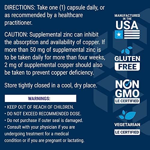 Life Extension Zinc Caps, Zinc 50 mg, Zinc Citrate, Support The Body's Immune Defenses, Ultra-Absorbable, Vegetarian, Non-GMO, Gluten-Free, 90 Vegetarian Capsules - görsel 5
