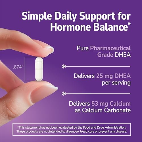 21st Century DHEA 25 mg Capsules (90 Count), Hormone Balance Dietary Supplements, DHEA Supplement for Women & Men Gluten-Free, Non-GMO, No Added Preservatives or Artificial Flavors - görsel 8