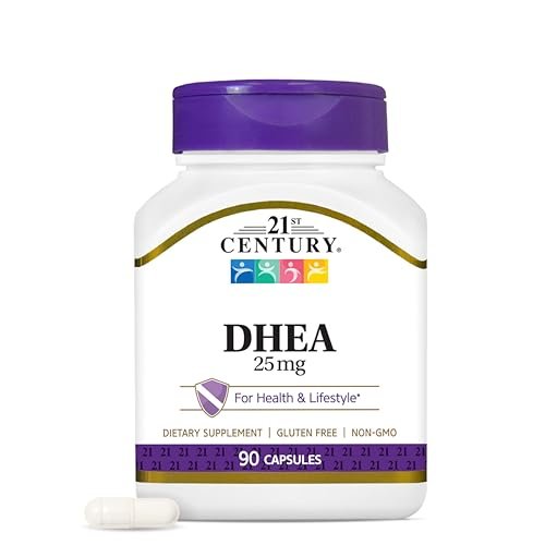21st Century DHEA 25 mg Capsules (90 Count), Hormone Balance Dietary Supplements, DHEA Supplement for Women & Men Gluten-Free, Non-GMO, No Added Preservatives or Artificial Flavors - görsel 2