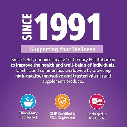 21st Century DHEA 25 mg Capsules (90 Count), Hormone Balance Dietary Supplements, DHEA Supplement for Women & Men Gluten-Free, Non-GMO, No Added Preservatives or Artificial Flavors