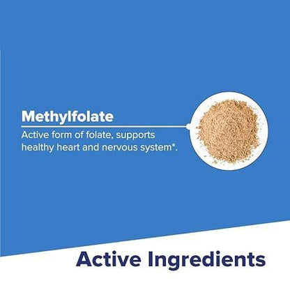 Superior Source Methyl Folate 1,000 mcg - Folate Supplement for Women & Men - Methylated Folate Supplement Supports Healthy Nervous System & Red Blood Cells - 60 Sublingual Dissolving Tablets