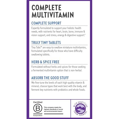 New Chapter Tiny Tabs Multivitamin with 20+ Nutrients for Immune, Cellular Energy & Stress Support, Including Vitamin D3 + B Vitamins, 192 Count - görsel 14