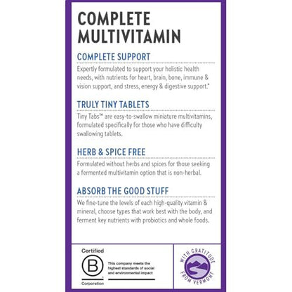New Chapter Tiny Tabs Multivitamin with 20+ Nutrients for Immune, Cellular Energy & Stress Support, Including Vitamin D3 + B Vitamins, 192 Count
