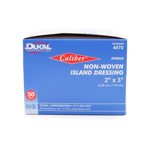 Dukal White Nonwoven Island Dressing Sterile 2 x 3 50 per Box - görsel 7