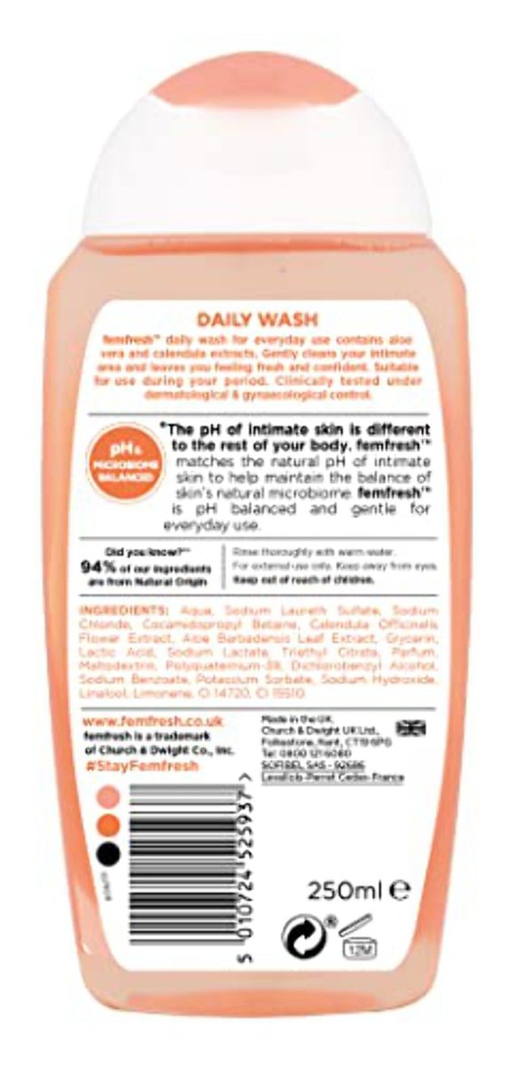 Femfresh Intimate Hygiene Daily Intimate Wash 250Ml - görsel 1