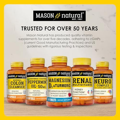 MASON NATURAL Ultra B-100 Complex, 100-Day Supply, for Normal Immune Support and Energy Metabolism