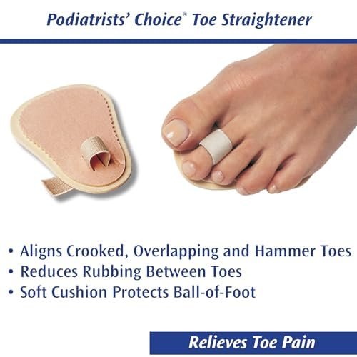 Pedifix Toe Straightener – Gentle Toe Alignment Support for Hammer Toes, Crooked or Overlapping Toes – One Size Fits Most - görsel 7