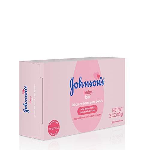 Johnson's Baby Body Soap Bar, Gentle for Baby Bath and Skin Care, Hypoallergenic and Dermatologist Tested, Paraben Free, Phthalate-Free, Dye-Free, 3 oz (Pack of 6) - görsel 1
