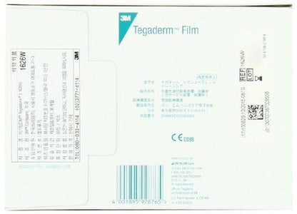 3M Tegaderm Transparent Dressing with Label 4" x 4 3/4" (10 x 12 cm) 50 per Box #1626W