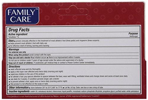2 Pack Tolnaftate Cream USP 1% Antifungal Athlete's Foot Compare to Tinactin-1 OZ - görsel 3