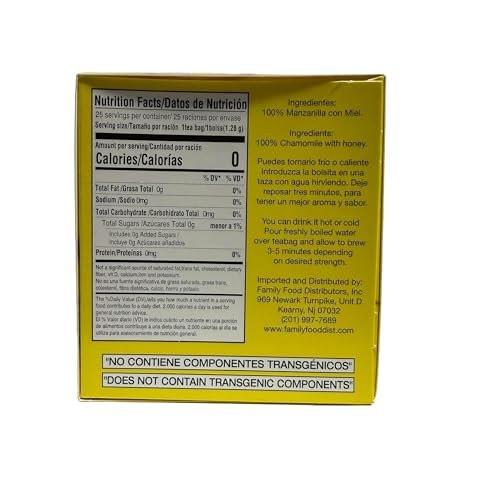 Hornimans Herbal Teas 25ct (Chamomile Honey (Manzanilla Miel)) - görsel 2