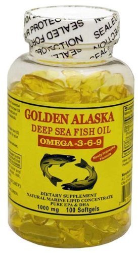 Golden Alaska Deep Sea Omega-3-6-9 Fish Oil 1000mg 100 Softgels - görsel 3