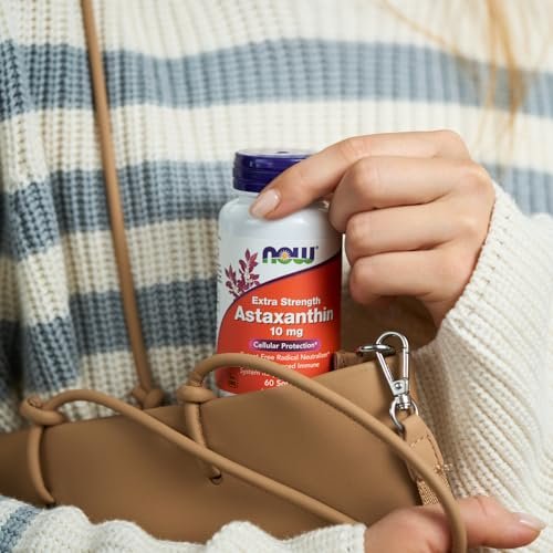 NOW Foods Supplements, Astaxanthin 10mg, Extra Strength, derived from Non-GMO Haematococcus Pluvialis Microalgae and has naturally occurring Lutein, Canthaxanthin and Beta-Carotene, 60 Softgels - görsel 13