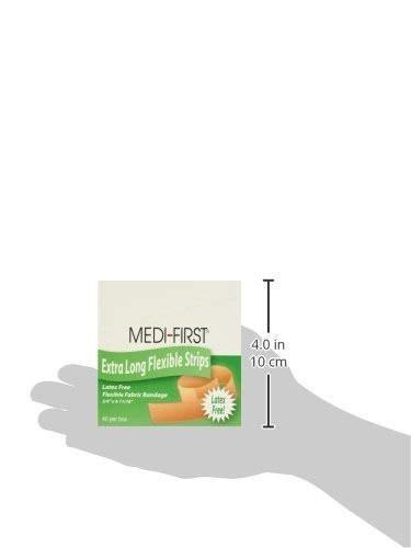Medique 62178 Medi-First Latex Free Woven Bandages, Extra Long, 3/4-Inch x 4-11/16-Inch, 40 Per Box - görsel 2