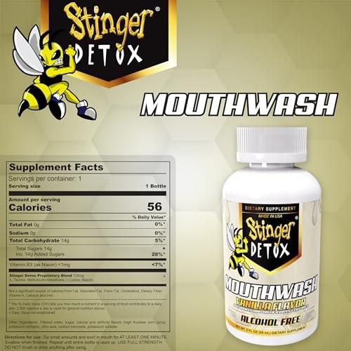 Stinger Detox Mouthwash 2 Fluid Ounce - görsel 2