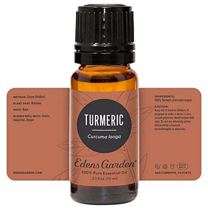 Edens Garden Turmeric Essential Oil - 100% Pure Premium Grade, Undiluted, Natural, Therapeutic, Aromatherapy, The Best for Diffuser, Skin, Face, Kid Safe 10 ml (.33 fl oz)