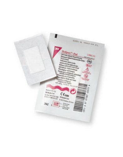 Box of 50 3M Medipore +Pad Soft Cloth Adhesive Wound Dressings 2" X 2.75" 3562 - görsel 1