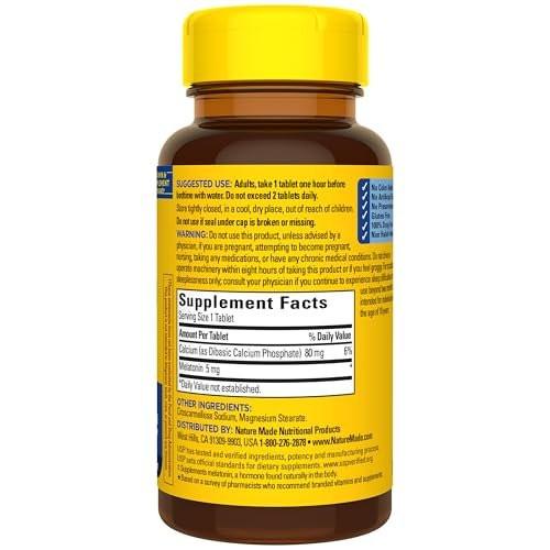 Nature Made Melatonin 10mg per serving Gummies, Maximum Strength Dosage, 100% Drug Free Sleep Aid for Adults, 60 Melatonin Gummies, 30 Day Supply - görsel 3