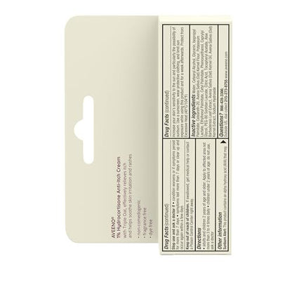 Aveeno Maximum Strength 1% Hydrocortisone Anti-Itch Cream with Pure Oat Essence, Triple Oat Complex, Aloe & Vitamin E, For Itch, Rash & Redness Relief from Eczema, Psoriasis, Insect Bites & Poison Ivy, Oak & Sumac, 1 Oz
