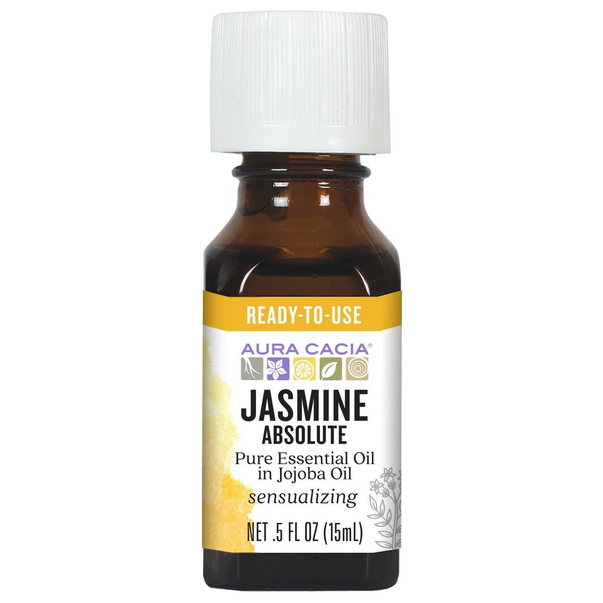 Aura Cacia Precious Essentials Oil Jasmine Absolute with Jojoba, 0.5 fl oz - görsel 2