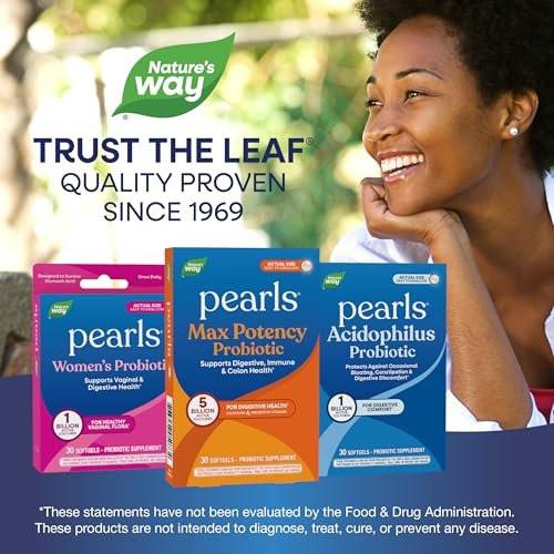Nature's Way Pearls Max Potency Probiotic for Men and Women, Supports Digestive, Immune, Colon Health*, 5 Billion Live Cultures, No Refrigeration Required, 30 Softgels - görsel 10