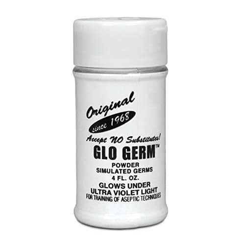 Glo Germ Powder - 4 oz Training Tool for – Easy to Use: Simply sprinkle a small amount onto hands or surfaces, rub – Image 2